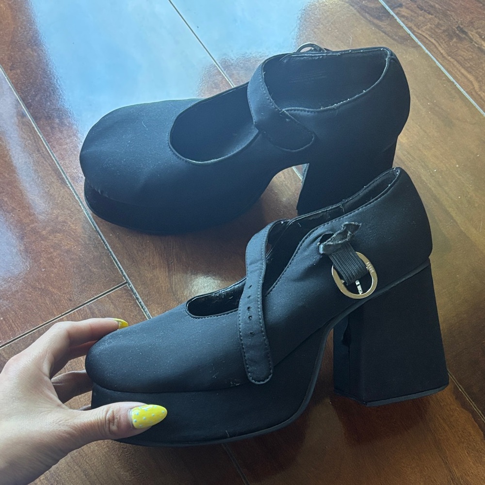 UNIF Platform Mary Jane Shoes